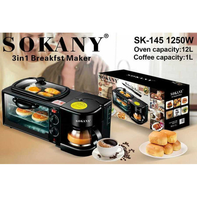 Horno Electrico Asador Y Cafetera Sokan. ENVÍO GRATIS