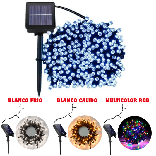 Luz Solar Navidena Guirnalda 20m. ENVÍO GRATIS