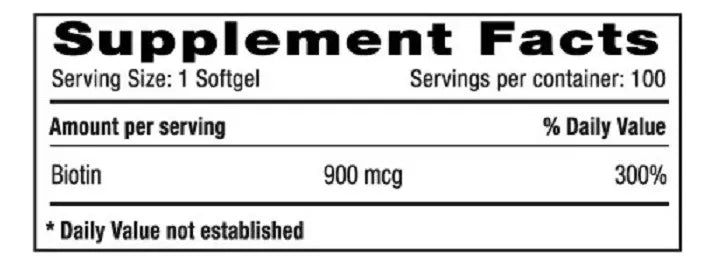 Biotina 900 mcg Millennium Natural Systems | Cabello, Piel y Uñas | 100 Cápsulas. ENVÍO GRATIS
