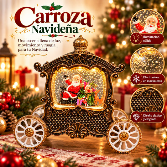 Carroza papa noel navidad led. ENVÍO GRATIS