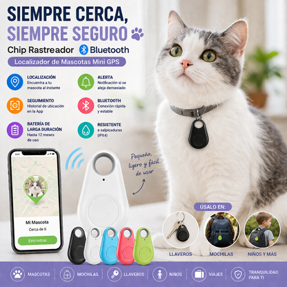 Localizador GPS Bluetooth para llaves y mascotas. ENVIO GRATIS