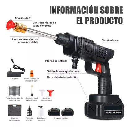 Hidrolavadora Portatil Inalambrica F045.   ENVÍO GRATIS