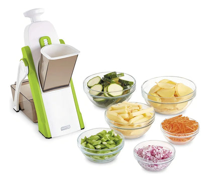 Cortadora de Verduras Multifuncional Brava | Corta Rápido y Fácil | Rebanadora de Cocina con Recipiente. ENVÍO GRATIS