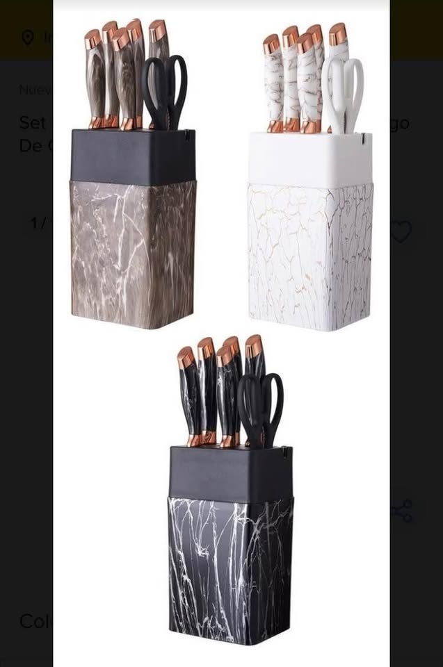 Set Cuchillos 7 Piezas Cerámica. ENVIO GRATIS