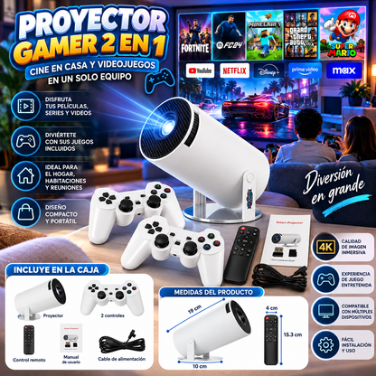 PROYECTOR CON JUEGOS M300 MAX... ENVÍO GRATIS