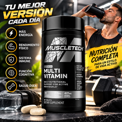 MUSCLETECH Multivitaminico  Suplemento.   ENVÍO GRATIS