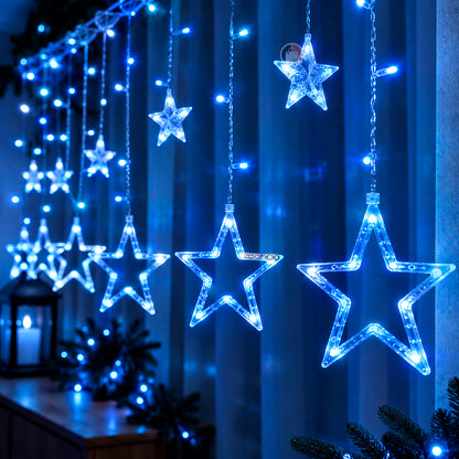 Cortina Punta Estrella Led 3 y 6 M.   ENVÍO GRATIS