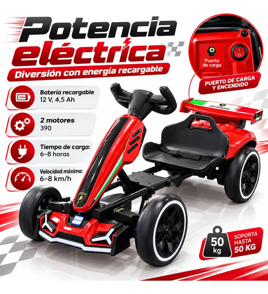 Go Kart Eléctrico para Niños GRANDE.    ENVÍO GRATIS