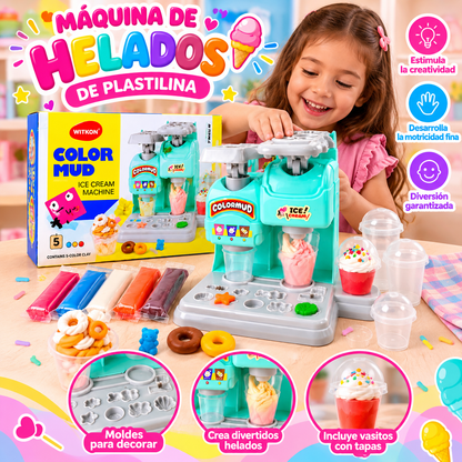 MAQUINA DE HELADOS CON PLASTILINA.    ENVÍO GRATIS