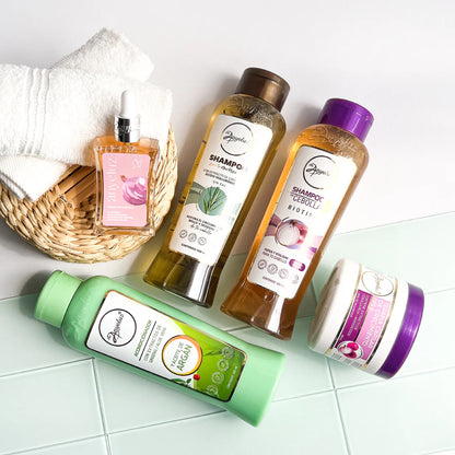 Kit Completo de Crecimiento y Vitalidad Anyeluz: Cebolla, Biotina y Argán. ENVÍO GRATIS