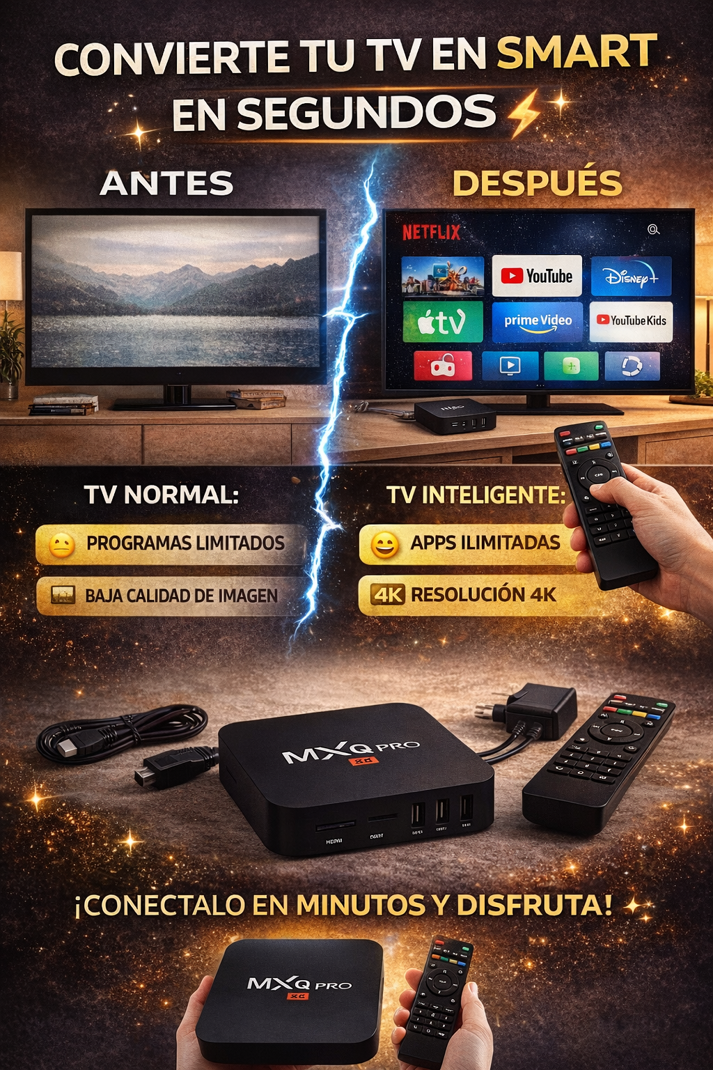 Android TV Box MXQ Pro 16GB. ENVÍO GRATIS