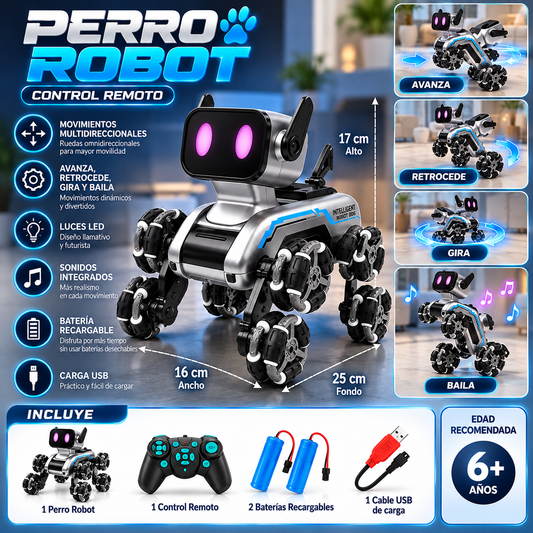 Perro Robot Interactivo Luces y sonido.   ENVÍO GRATIS