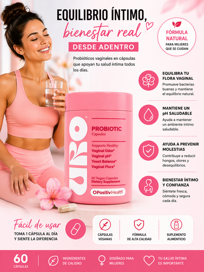 Probióticos Vaginales Cápsulas | Equilibrio Íntimo, pH y Flora Vaginal. ENVÍO GRATIS