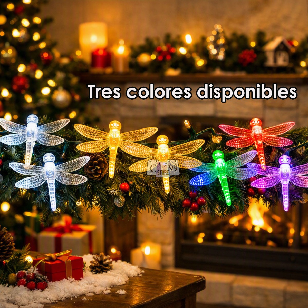 Luces Lineales De Libélula Navidad 5m.   ENVÍO GRATIS